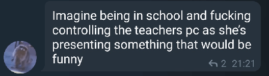imagine hacking the teacher